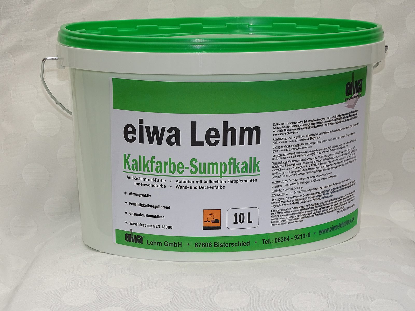 Schimmelabweisende Kalkfarbe von eiwa Lehm
