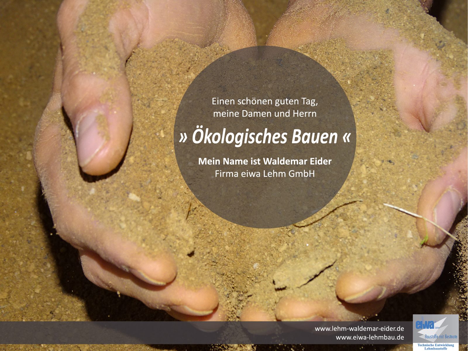 Fachvortrag Ökologisches Bauen von Waldemar Eider